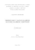 Postupci vrednovanja i ocjenjivanja u nastavi glazbene kulture