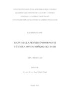 Razvoj glazbenih sposobnosti učenika osnovnoškolske dobi