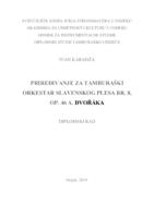 PRIREĐIVANJE ZA TAMBURAŠKI ORKESTAR SLAVENSKOG PLESA BR. 8 OP. 46 ANTONINA DVORAKA