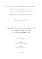 PRIREĐIVANJE ZA TAMBURAŠKI ORKESTAR, ANTONIN LEOPOLD DVORAK, SLAVENSKI PLES BR. 6, OP.46