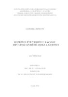Doprinos Eve Verone u razvoju hrvatske knjižničarske zajednice