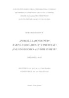 prikaz prve stranice dokumenta "Publika kao partner"  Rad na ulozi "Dunja" u predstavi "Sve ono divno na ovome svijetu"