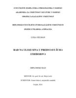 prikaz prve stranice dokumenta Rad na ulozi sina u predstavi "Šuma Striborova"