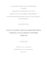 prikaz prve stranice dokumenta Uloga i važnost specijaliziranih vrsta turizma s naglaskom na filmski turizam