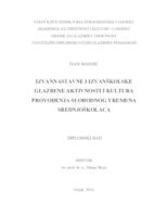 prikaz prve stranice dokumenta Izvannastavne i izvanškolske glazbene aktivnosti i kultura provođenja slobodnog vremena srednjoškolaca