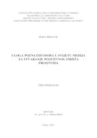prikaz prve stranice dokumenta Uloga poznatih osoba u svijetu medija za stvaranje pozitivnog imidža proizvoda