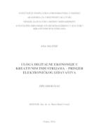 prikaz prve stranice dokumenta Uloga digitalne ekonomije u kreativnim industrijama-primjer elektroničkog izdavaštva