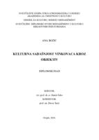 prikaz prve stranice dokumenta Kulturna sadašnjost Vinkovaca kroz objektiv