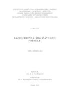 prikaz prve stranice dokumenta Razvoj brenda i oglašavanje u Formuli 1