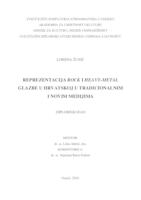 prikaz prve stranice dokumenta Reprezentacija rock i heavy-metal glazbe u Hrvatskoj u tradicionalnim i novim medijima