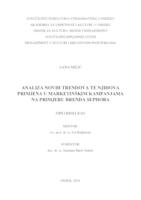 prikaz prve stranice dokumenta Analiza novih trendova te njihova primjena u marketinškim kampanjama na primjeru brenda Sephora