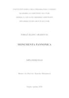 prikaz prve stranice dokumenta Monumenta Pannonica