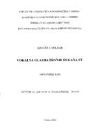 prikaz prve stranice dokumenta Vokalna glazba Franje Dugana st.