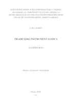 prikaz prve stranice dokumenta TRADICIJSKI INSTRUMENT SAMICA/ ANTONIO VIVALDI NA TAMBURI